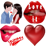 Cover Image of Baixar Adesivos de lábios, beijo e amor 1.6 APK