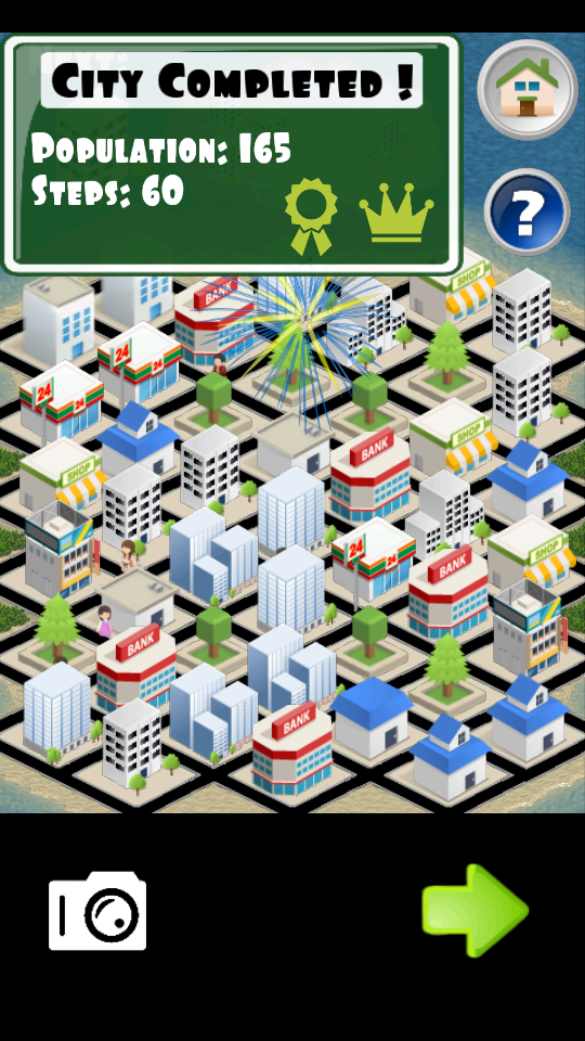 Android application HexaCity - Build, Merge and Grow the City screenshort