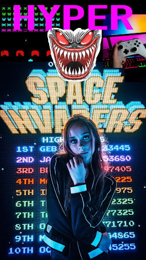 Android application HYPER SPACE INVADERS screenshort
