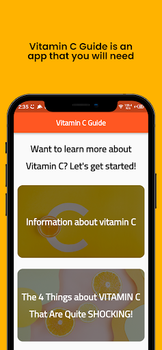 Android application Vitamin C Guide screenshort
