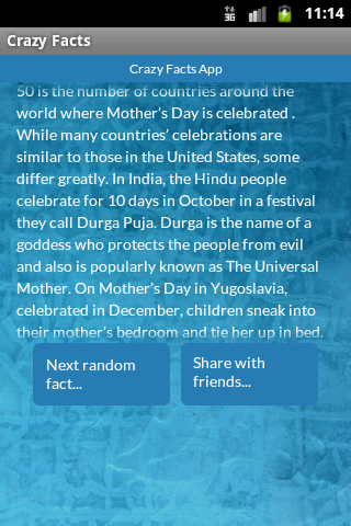 Crazy Facts Screen 3