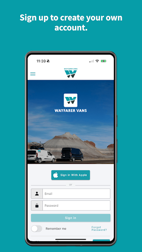 Android application Wayfarer Vans screenshort
