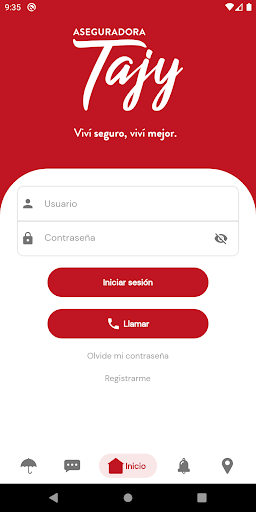 Android application Aseguradora Tajy screenshort