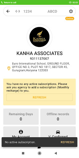 Android application KANHA ASSOCIATES screenshort