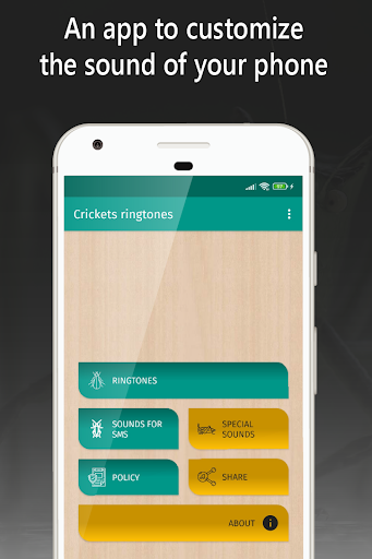 Android application ringtones crickets for phone screenshort