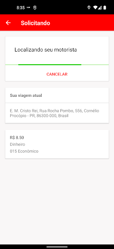 015 App - Passageiro Screen 2