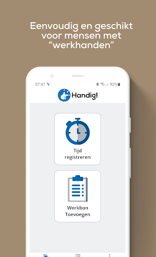 Handig! App Screen 2