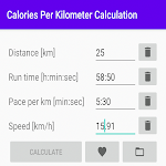 Calories Per Kilometer Calcula APK