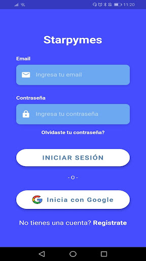 Android application starpymes screenshort