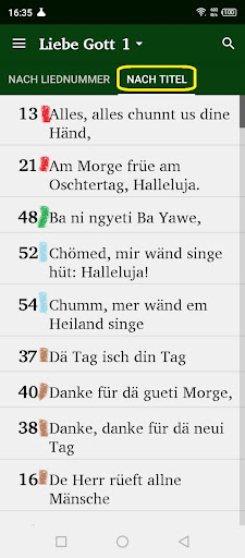 Liebe Gott du ghörsch mis Lied Screen 2