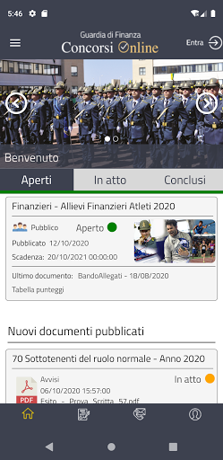 Android application GdF Concorsi screenshort