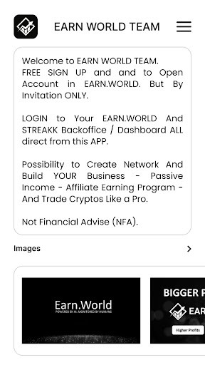 Earn World Team Screen 2