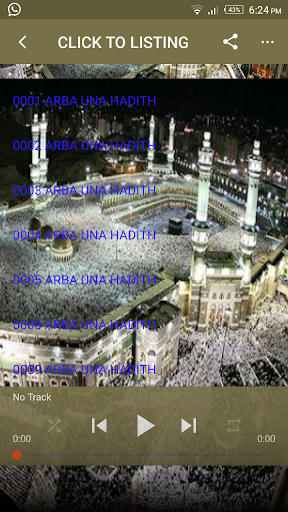 Android application Sheikh Jafar Arba Una Hadith o screenshort