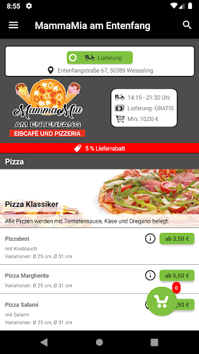 Android application MammaMia Entenfang Wesseling screenshort