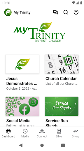 Android application Trinity Baptist Hammond screenshort