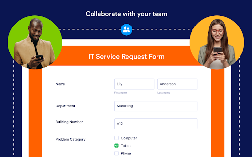 Screenshot of Jotform Enterprise Mobile