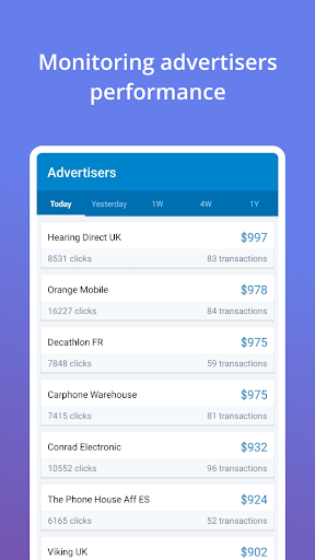 Screenshot of Strackr Dashboard