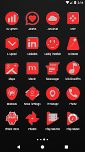 Bright Red Icon Pack