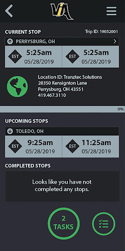 Android application VIA Mobile for Drivers screenshort