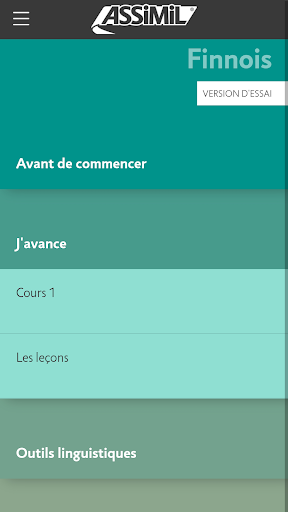 Android application Apprendre Finnois Assimil screenshort