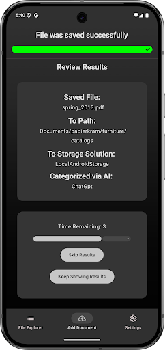 Papierkram AI Document Storage