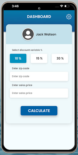 Android application ECW PO Calculator screenshort
