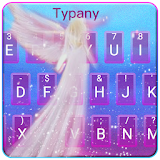 Glitter Angel Love Keyboard Theme icon