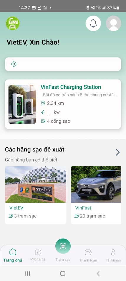 #2. VietEV (Android) Podle: Linh Ngân