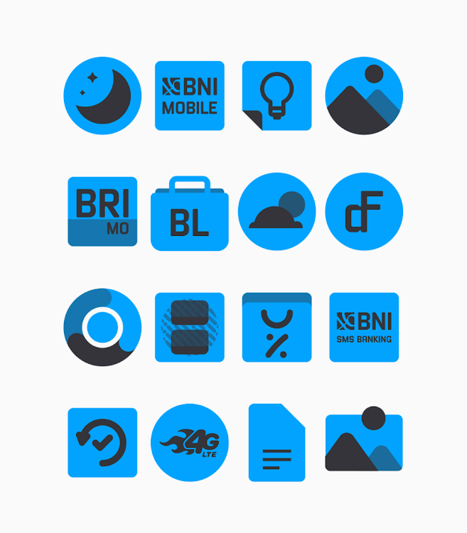 Samak Blue - Icon Pack - 58 - (Android)