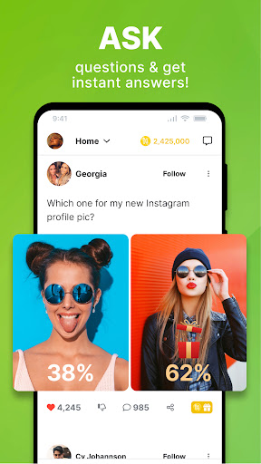 Android application HICH - Quiz Trivia Poll Vote screenshort