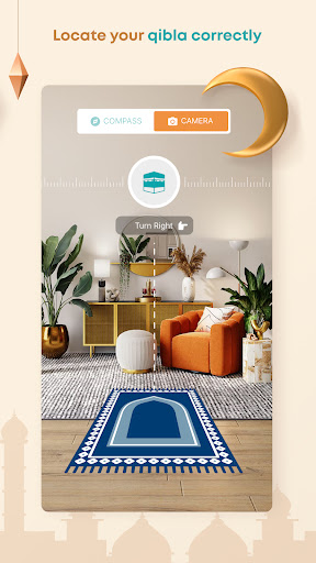 Android application Qibla Direction - Prayer Times screenshort