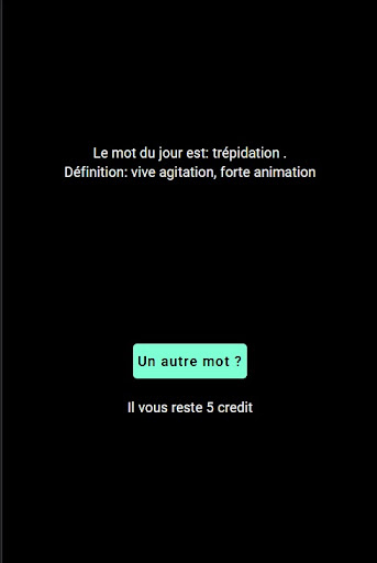 Android application Le mot de midi screenshort