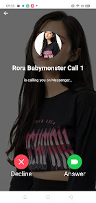 Rora Babymonster fake Call 1.0 APK + Mod (Unlimited money) إلى عن على ذكري المظهر