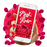 2018Beautiful Red Rose petals Keyboard icon