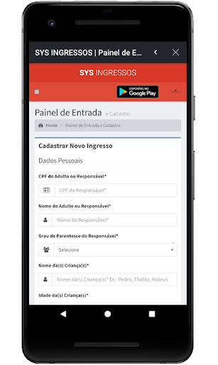SYS - Ingressos Screen 3