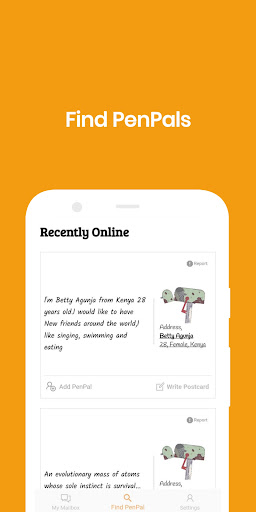 Online PenPals Screen 2