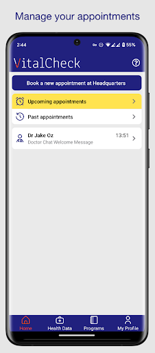 Android application VitalCheck screenshort
