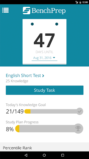 Android application BenchPrep Companion screenshort
