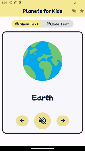 Planets Flashcards For Kids Screen 3