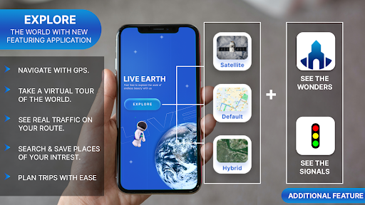 Android application GPS Live Earth Map screenshort