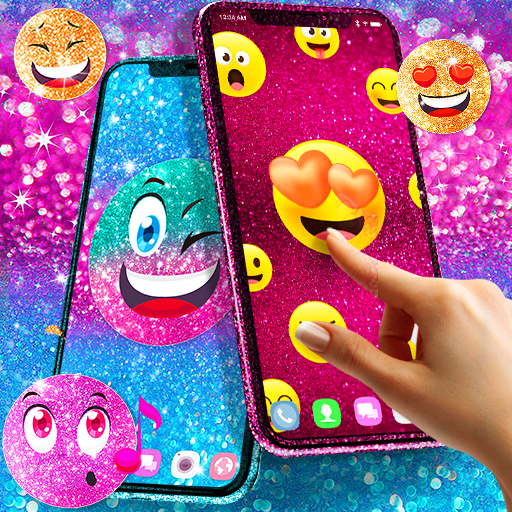 Emoji glitter live wallpaper  Icon