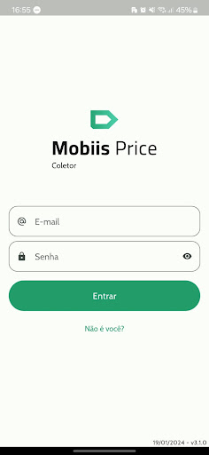 Android application Mobiis Price Coletor screenshort
