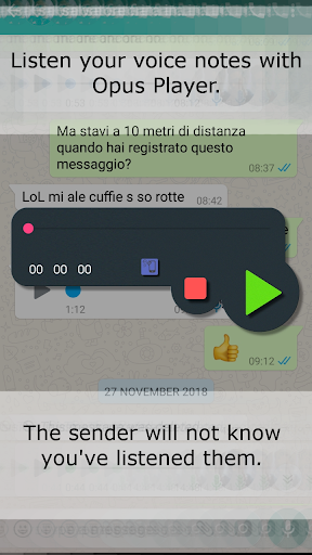 Opus Player - WhatsApp Audio S 2.5.22 screenshots 1