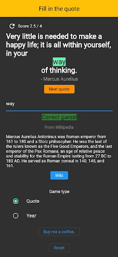 Fill in the quote Screen 2