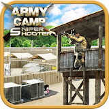 Army camp sniper shooter icon