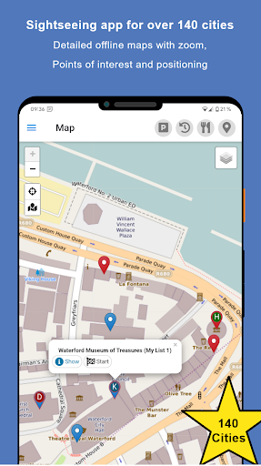 Android application Sightseeing Waterford screenshort