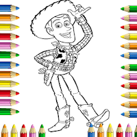 Story toy coloring book