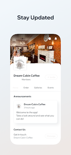 Dream Cabin Coffee Screen 3