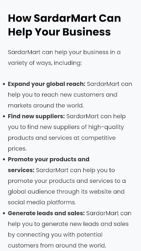 SardarMart B2B Marketplace App Screen 3