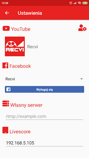 Recvi Cam - nagrywaj i transmi Screen 3